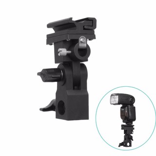 Phụ kiện gắn Flash lên chân đèn B Type Flash Light Stand Bracket (Black)