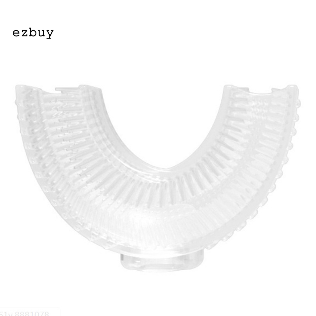 [Hàng mới về] Bàn chải đánh răng silicon hình chữ u chống trượt làm trắng răng cho bé