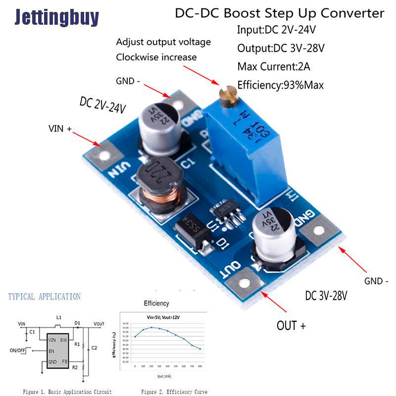 Mô Đun Tăng Áp 2a Dc-Dc Từ 2v-24v Sang 3v 5v 6v 9v 12v 19v | BigBuy360 - bigbuy360.vn