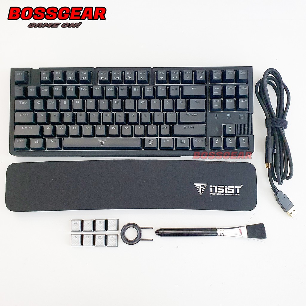 [Mã SKAMPUSHA7 giảm 8% đơn 250k]Bàn Phím Cơ INSIST G55 RGB ( CHERRY MX BLUE SWITCH, LED RGB )