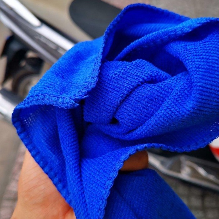 Khăn lau đa năng xanh size khổ lớn 70x30 cm mềm mịn thấm hút nước lau xe hơi ô tô lau tay bàn bếp chén bát ly gương kính