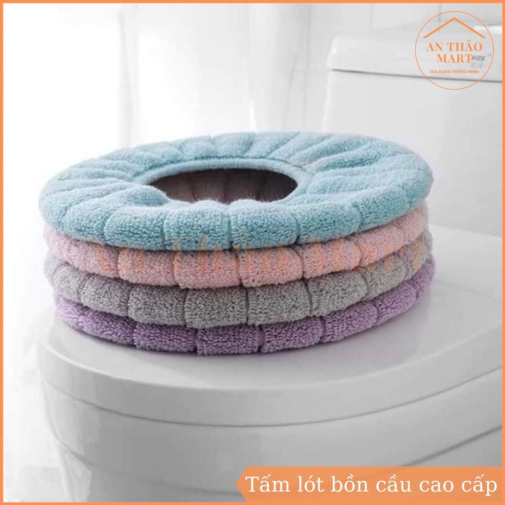 Tấm Lót Bồn Cầu Cao Cấp Mùa Đông Giữ Ấm Chống Lạnh, Thảm Lót Bồn Cầu Tiện Dụng