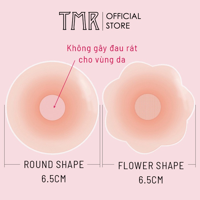 Miếng Dán Ngực Silicon TMR Round Lifting, Flower Lifting, 6 Loại Phù Hợp Với Bạn, Sử Dụng Nhiều Lần