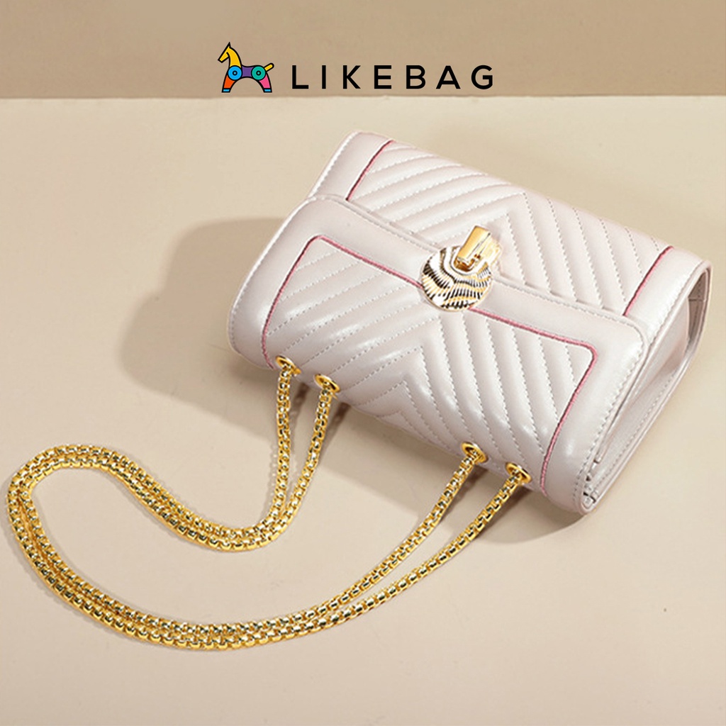 Túi xách nữ đeo chéo thời trang LIKEBAG khóa hợp kim kiểu dáng sang trọng CJ015 - LIBAGI