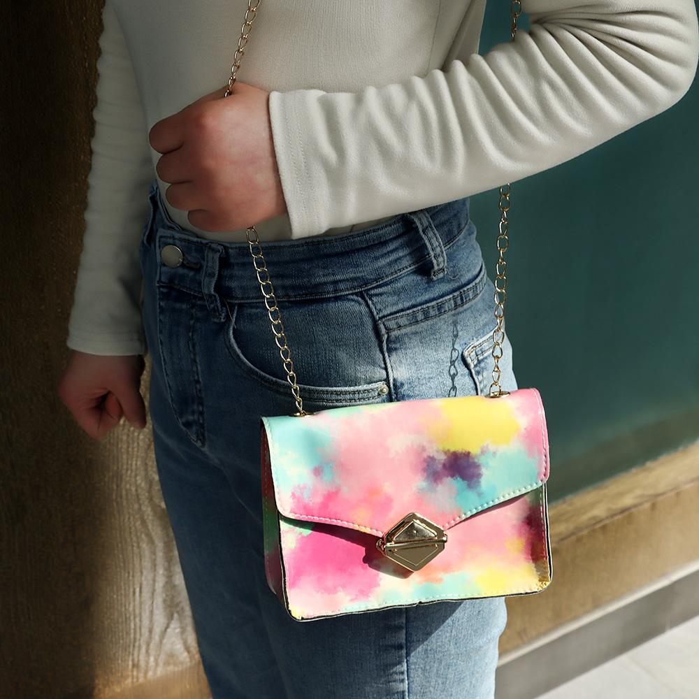 MIHAN1 Túi Đeo Chéo Vai Họa Tiết Da Rắn Nhiều Màu Sắc Cho Nữ