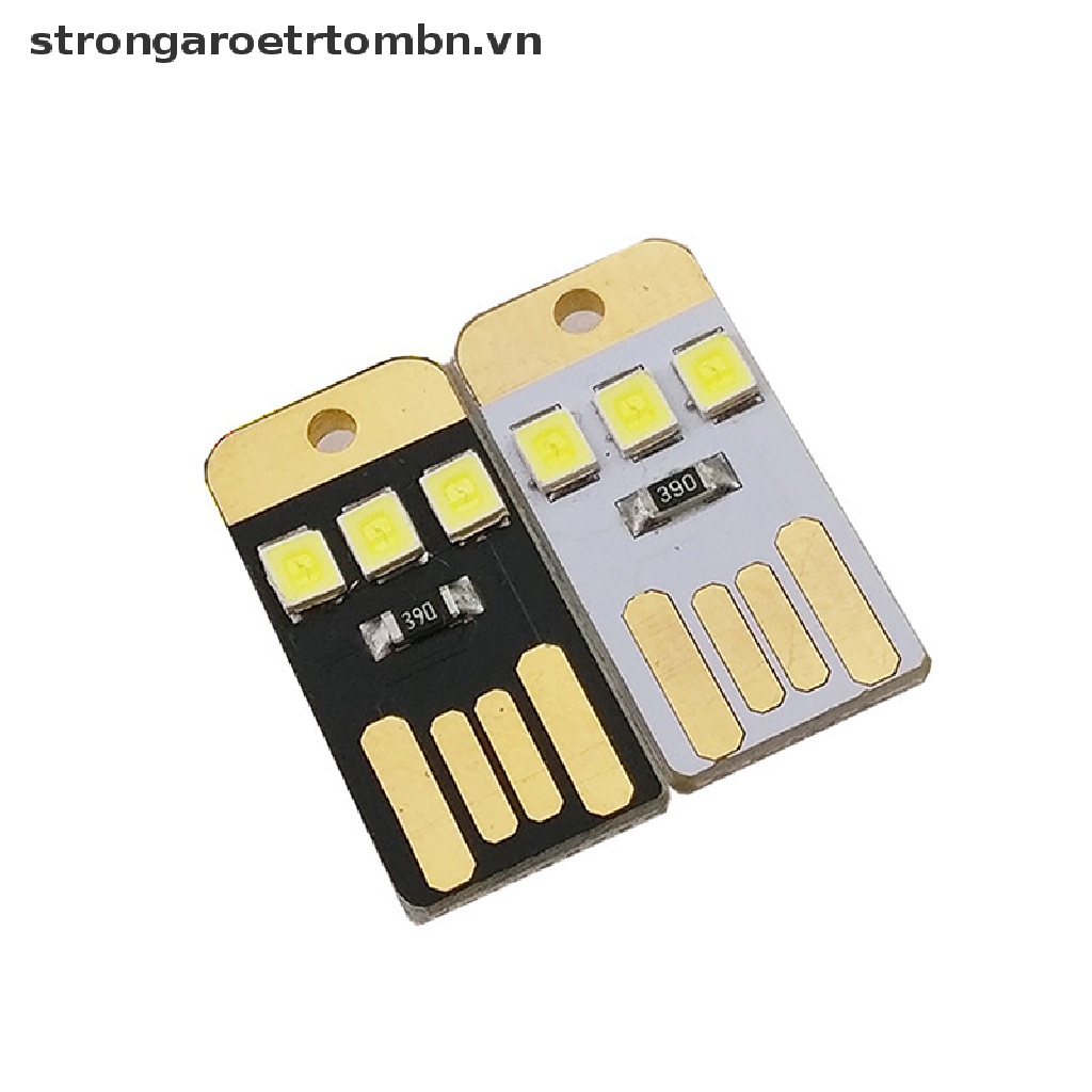 Set 2 móc khóa có đèn LED cổng USB tiện dụng
