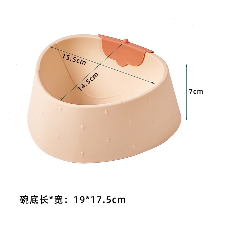chén nhựa hình trái dâu xinh xắn cho chó mèo