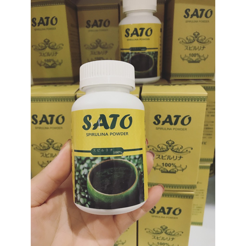 Tảo Bột Sato Nhật Bản 100g - Cấy Nano, Đắp Mặt Đẹp Da