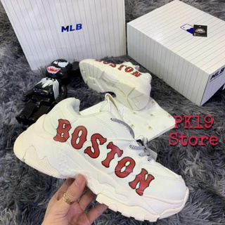 Giày thể thao 𝐌𝐋𝐁 boston chữ đỏ hàng chuẩn 1 1 bản trung đế tách nam nữ full box bill