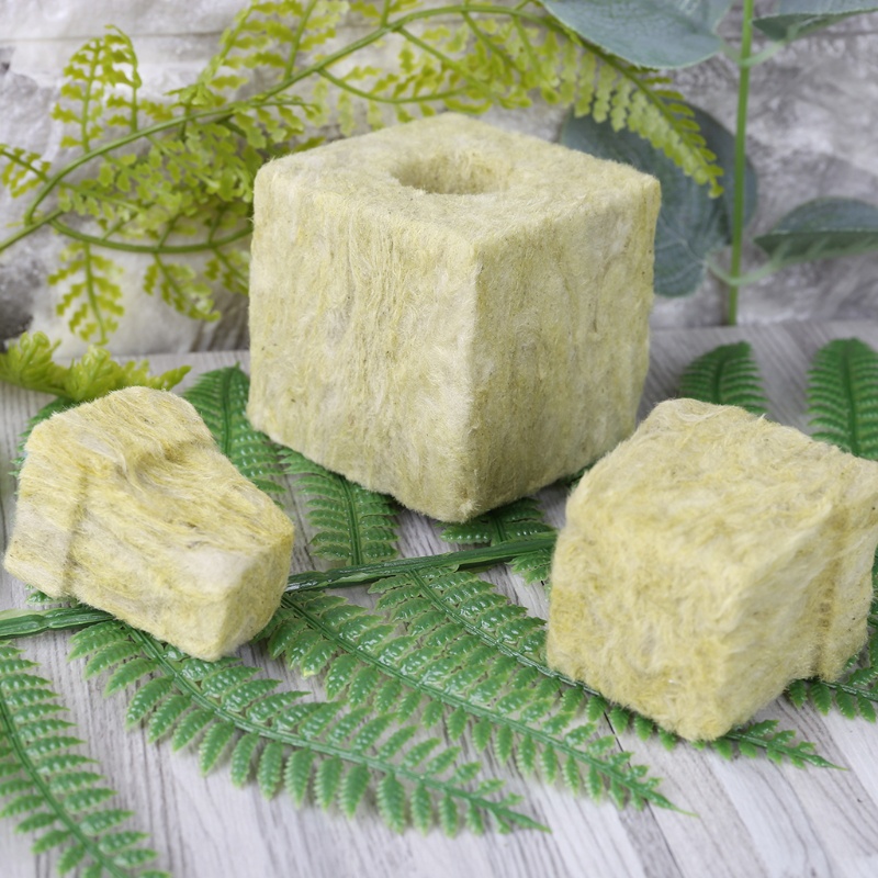 Khối bông khoáng rockwool nén nền trồng trọt cây thuỷ canh không cần đất
