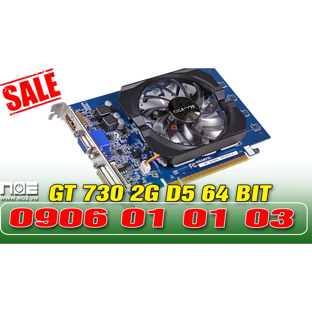 card màn hình máy tính giga asus msi galaxi zotac gt 730 2gb ddr5 64 bit