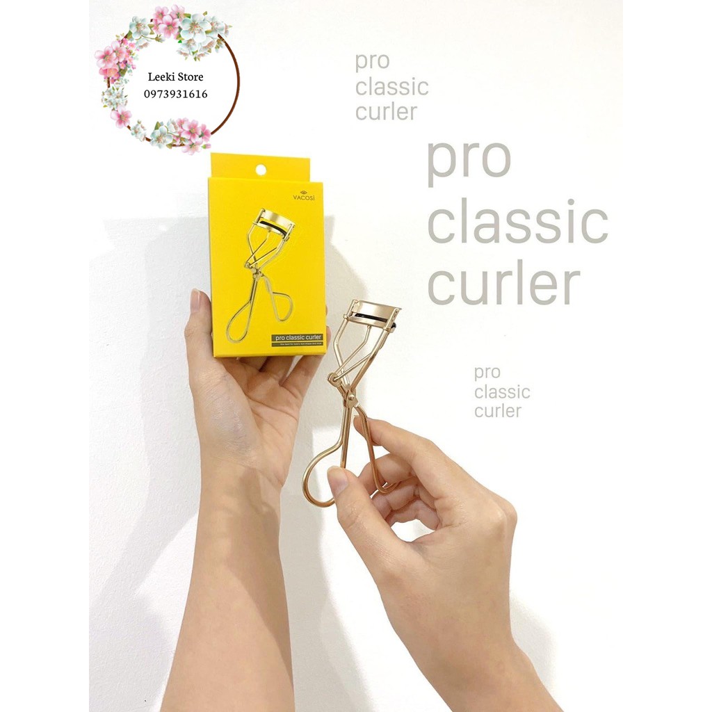 [MẪU MỚI] Bấm Mi Cán Vàng Vacosi Pro Classic Curler BM04