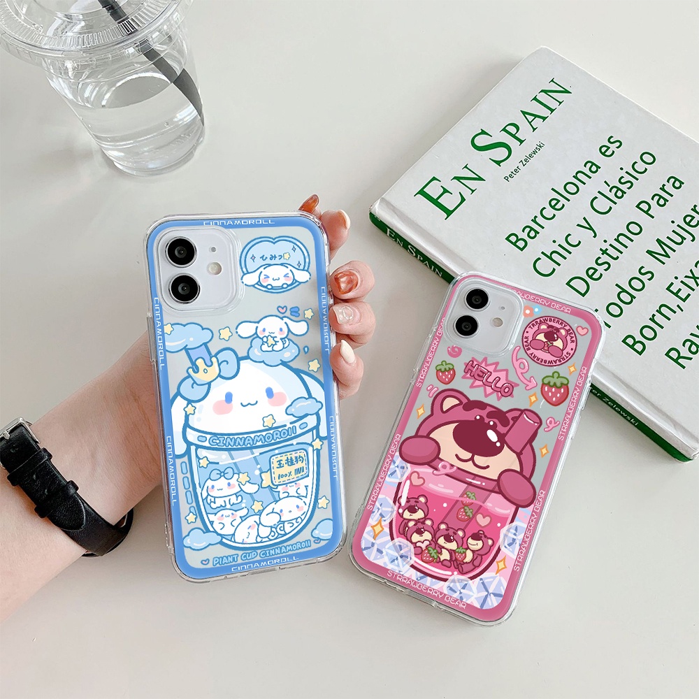 Ốp Điện Thoại Hình Cún Uống Nước Lạnh Dễ Thương Cho Iphone 11 Pro Max 12 Pro Max 13 Pro Max Mini 6 7 8 6 7plus Se 2020 X Xs Xr 5 4