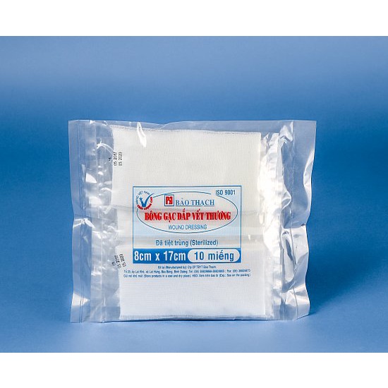 ✅ BÔNG GẠC TIỆT TRÙNG ĐẮP VẾT THƯƠNG BẢO THẠCH  - Thấm hút dịch tiết, máu mủ, chăm sóc vết thương
