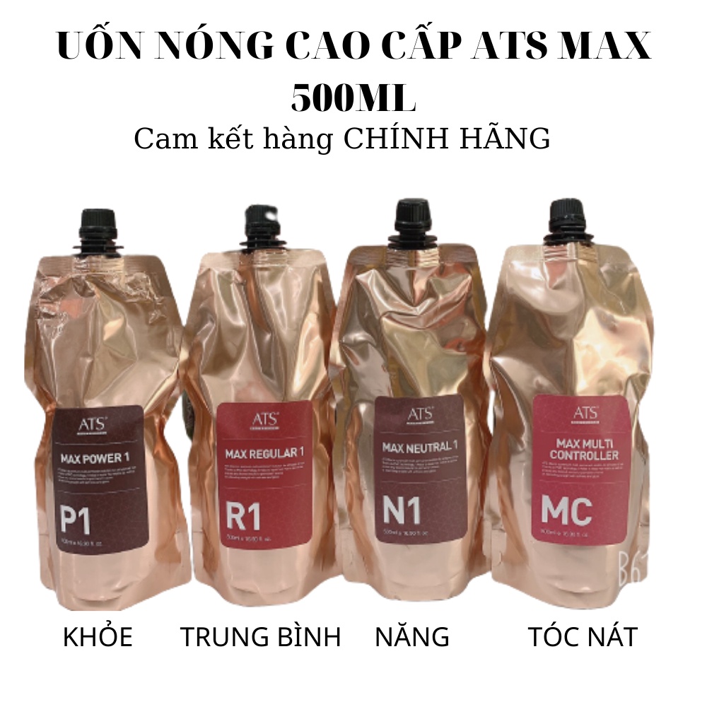 UỐN NÓNG CAO CẤP ATS MAX 500ML- MC: DÀNH CHO TÓC HƯ TỔN NẶNG.