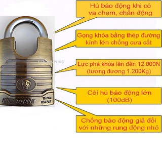 KHOÁ BÁO ĐỘNG CHỐNG TRỘM KINBAR LOCK