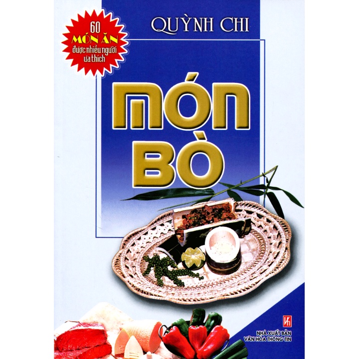 Sách - 60 Món Ăn Được Ưa Thích - Món Bò