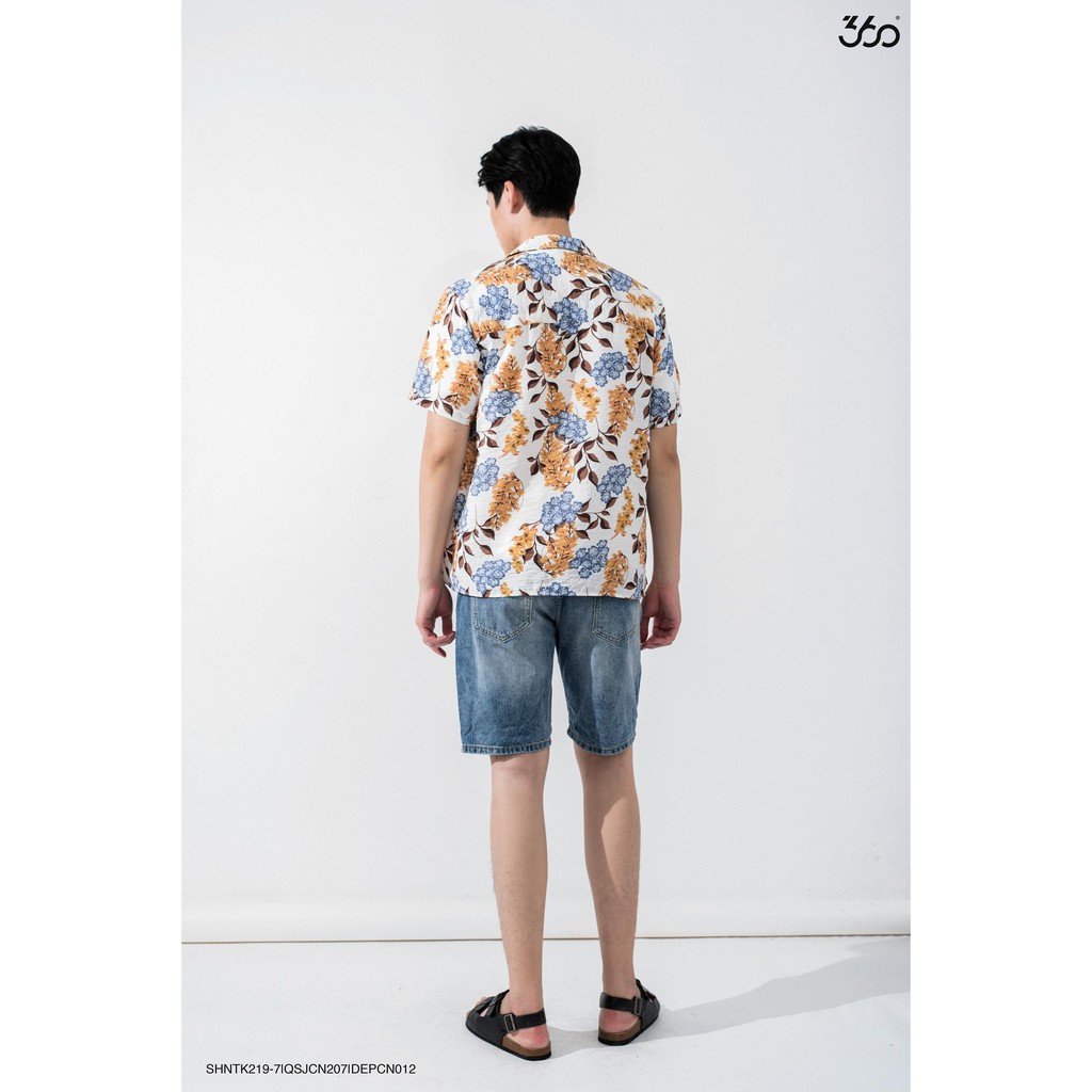 Áo sơ mi nam 360 BOUTIQUE ngắn tay họa tiết - SHNTK219-7 | BigBuy360 - bigbuy360.vn