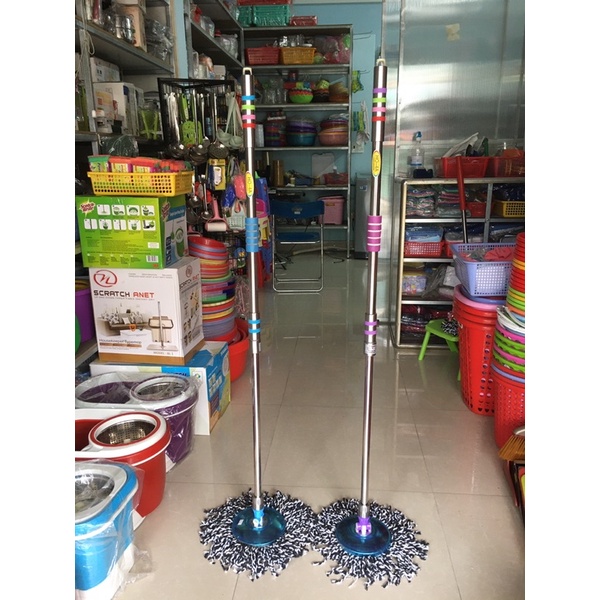 Cây Lau Nhà 360 Độ Homeeasy 4A (chính hãng cao cấp có khắc tên hãng trên thân inox)