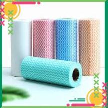 ( Siêu Rẻ ) Cuộn Giấy Lau Đa Năng Bằng Khăn lau bếp Vải Không Dệt, Cuộn Giấy Vải Lau Đa Năng Tiện