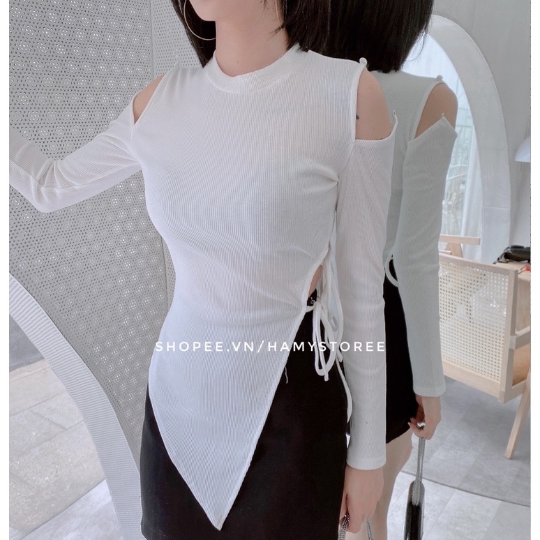 IRIS TOP - ÁO THUN GÂN CUT-OUT CỰC ĐẸP