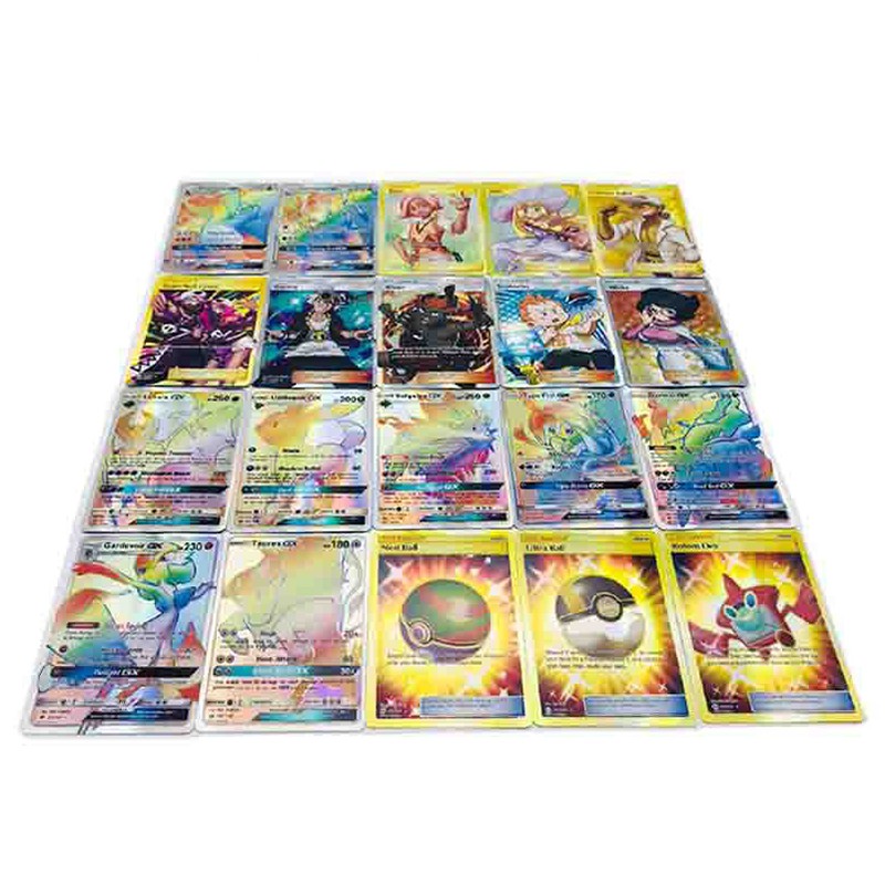 Bộ 100 Thẻ Bài Pokemon 80ex + 20gx Tcg