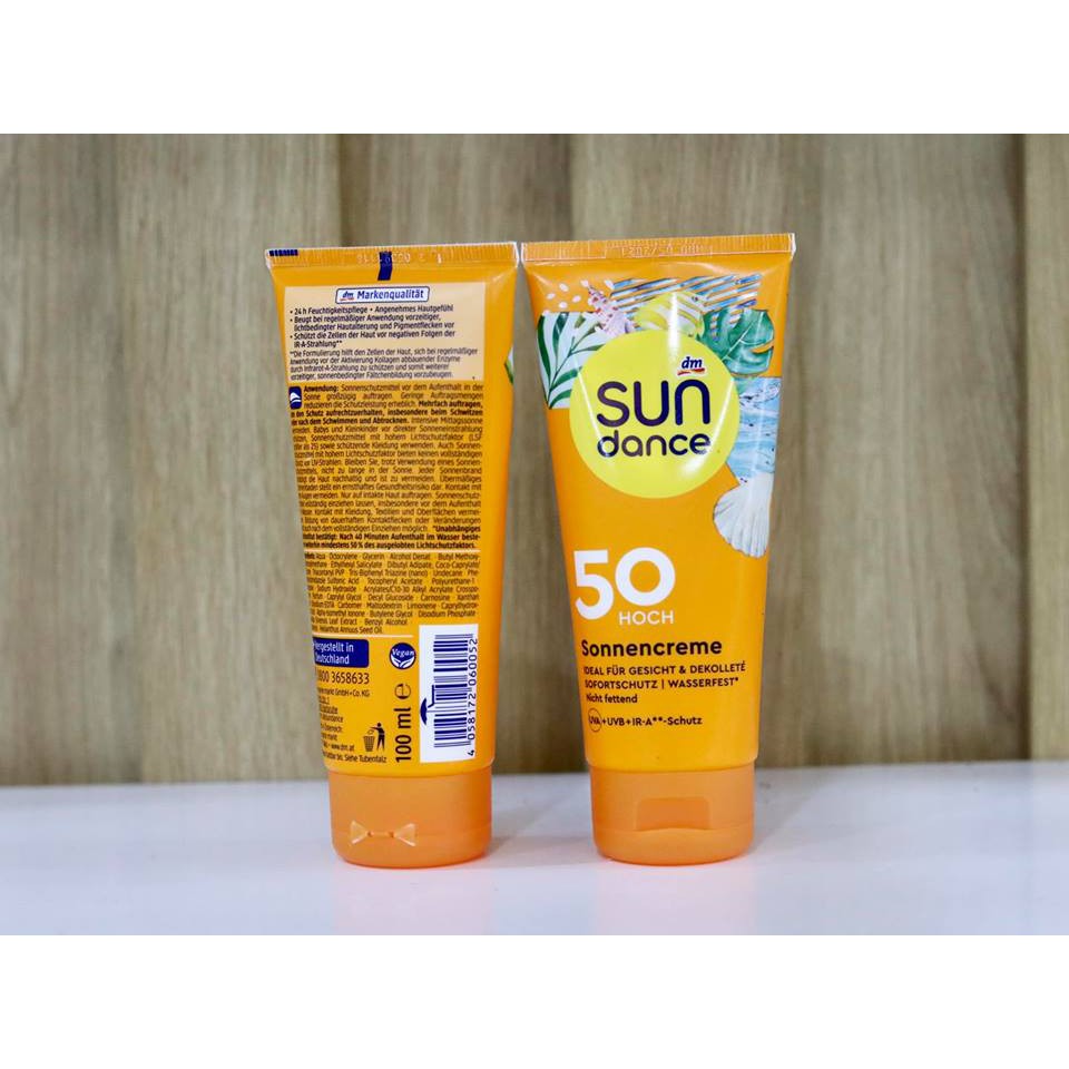 KEM CHỐNG NẮNG SUNDANCE SPF 50+. Dùng cả mặt và Body- mẫu mới nhất 2019