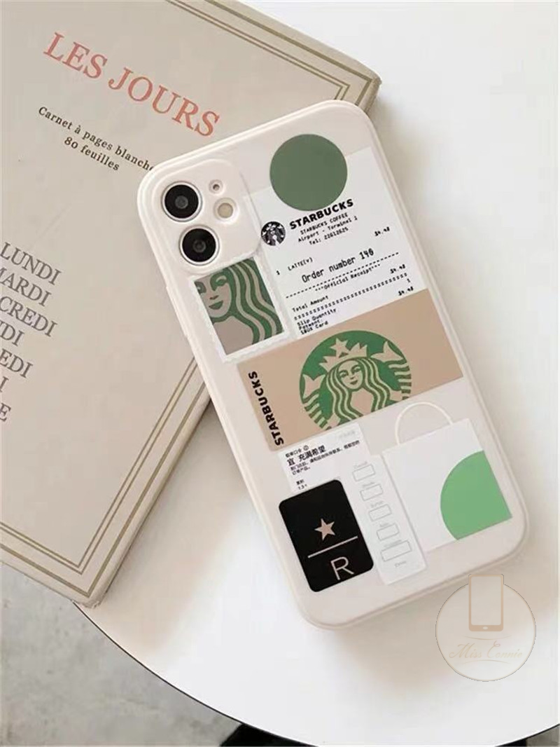 Ốp lưng Starbucks Iphone 11 12 13 Pro Max 6 6s 7 8 Plus Xr X Xs Max Se 2020 Oppo A15 Reno 4 A3s A5s A12 A11K A92 A52