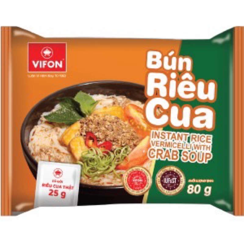 Bún Riêu Cua Vifon - combo 3 gói 80g