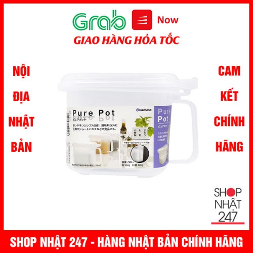 Bộ hộp gia vị kèm thìa Inomata 720ml Nội địa Nhật Bản