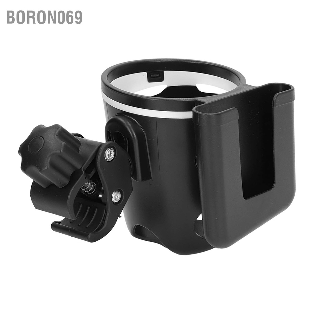 Người giữ cốc xe đẩy trẻ em Ngăn chặn trượt điều chỉnh 360 độ quay phổ quát 2 trong 1 giá uống với clip Boron069