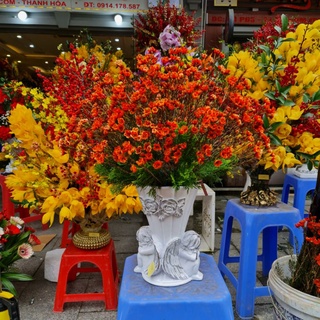 Bình cắm Hoa Lụa, Lông Công.... Composite Thiên thần ngồi H20cm