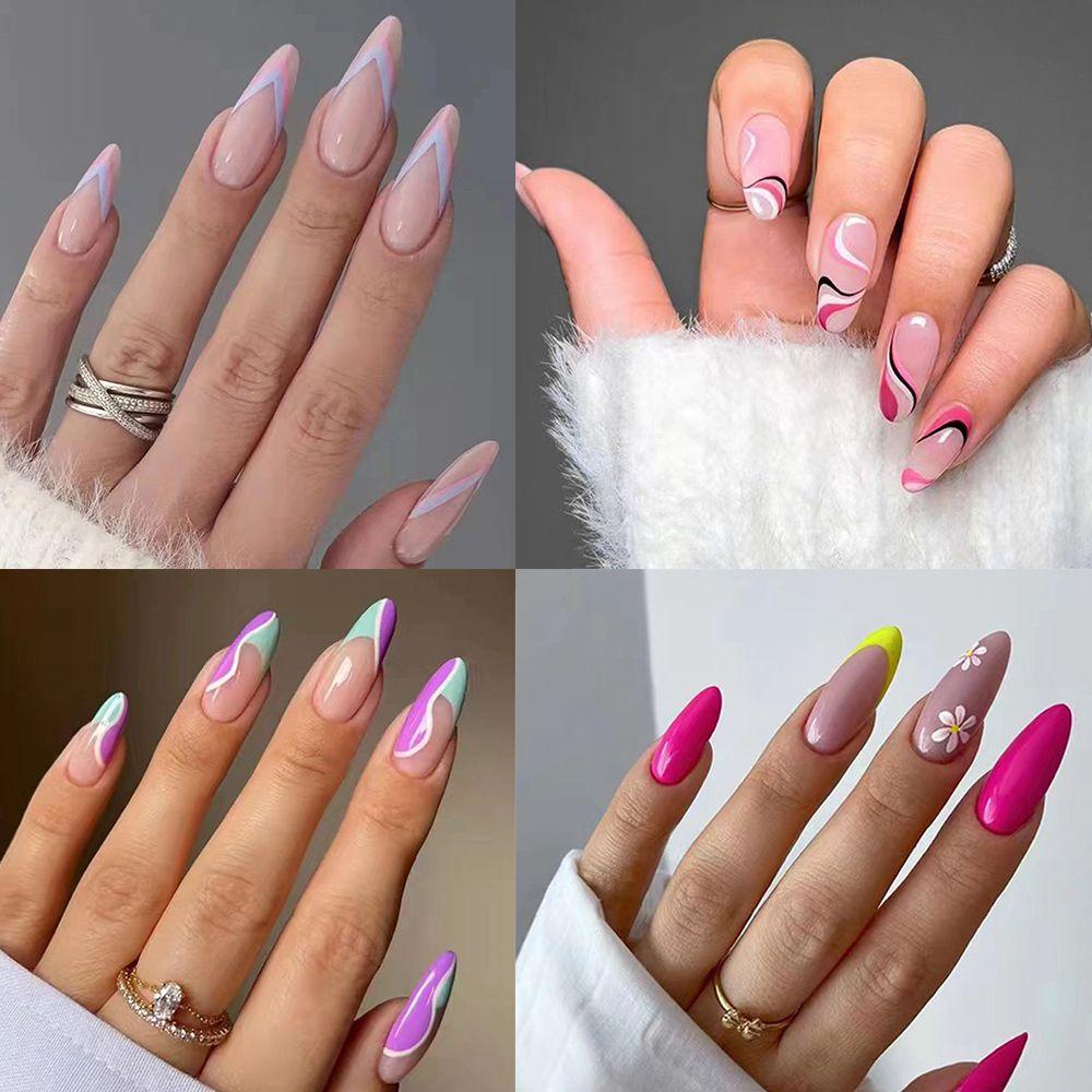 Bộ 24 Móng Tay Giả Thời Trang Cho Nữ