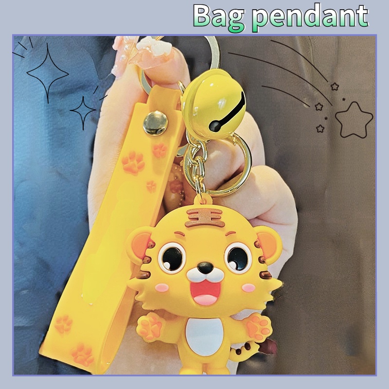 Búp Bê Hổ Con Hoạt Hình Đáng Yêu Có Khóa Cài Trang Trí Túi Xách