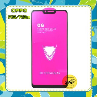 Kính cường lực OG Cho OPPO A3S /A5 Full màn hình siêu chịu lực