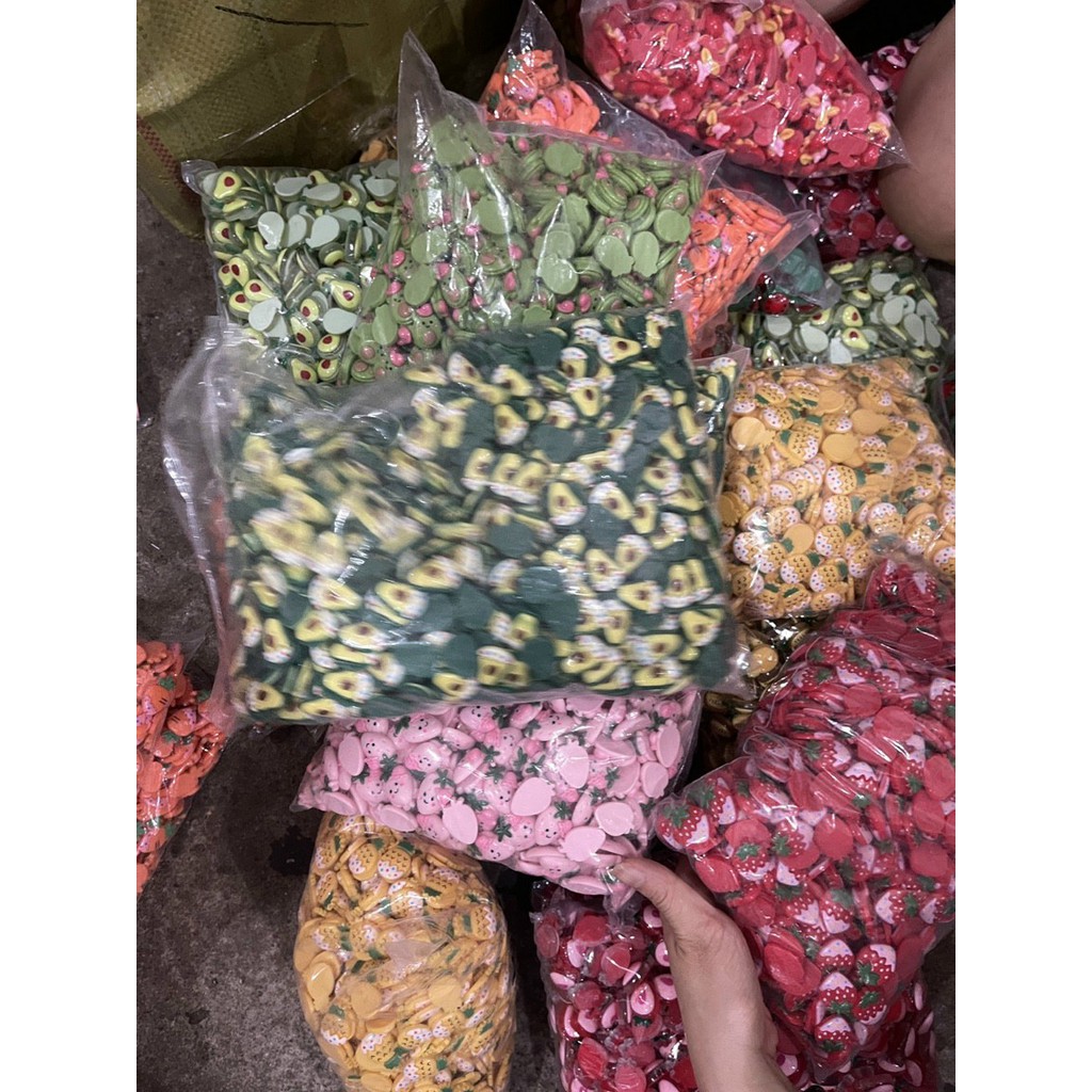 Túi 100 Charm Gắn Kẹp Tóc/ Trang Trí Ốp Điện Thoại