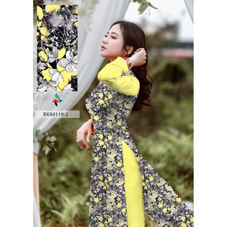 vải áo dài hoa nhí