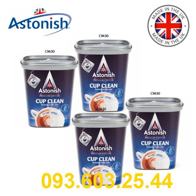 Bột tẩy rửa đa năng -FREESHIP- Astonish C9630, 350g, Thương hiệu Anh Quốc, Tẩy Cà Phê ,Tẩy Lồng Giặt ,Thông Cống - 6930