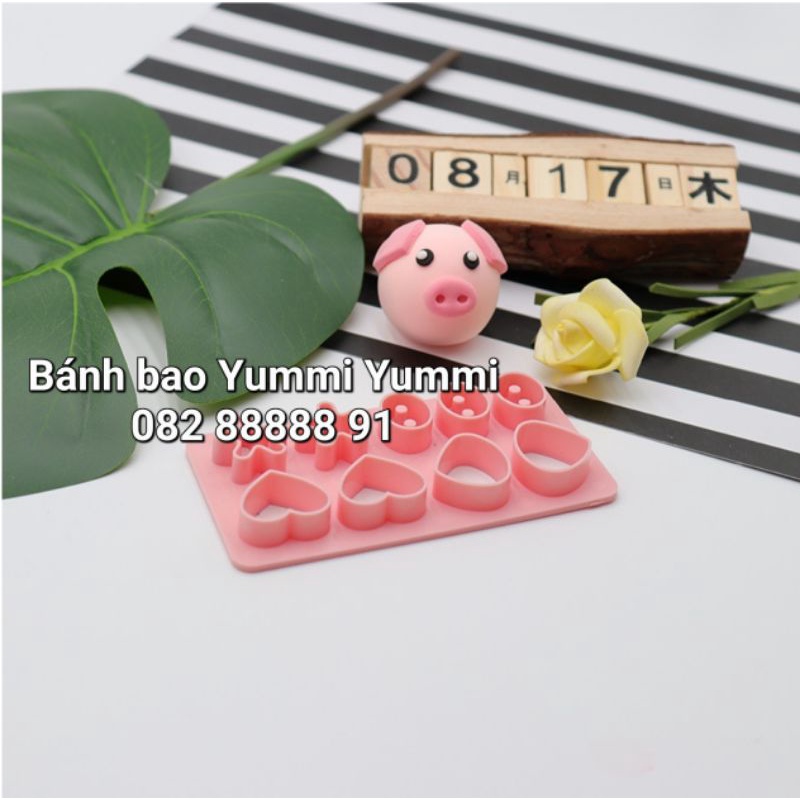 Tổng hợp khuôn nhựa làm bánh bao / fondant tạo hình