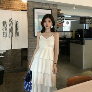 [ Order]  váy hai dây xếp tầng