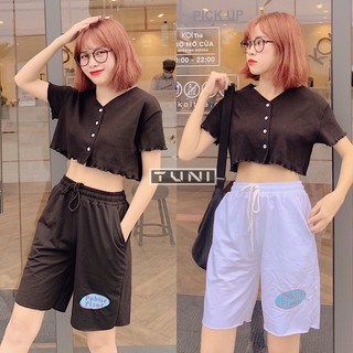 Quần Short Thun Ống Rộng PULI Ulzzang (ẢNH THẬT)