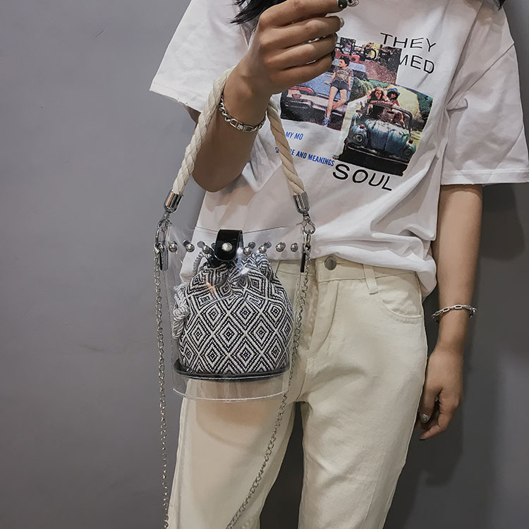 Túi xách IELGY trong suốt thiết kế phong cách đơn giản