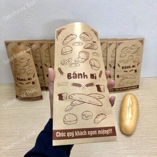 Túi giấy đựng bánh mì - 50 cái