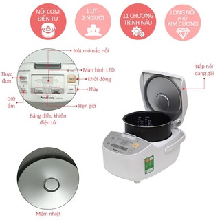 NỒI CƠM ĐIỆN Panasonic SR-ZE105WRA 1L