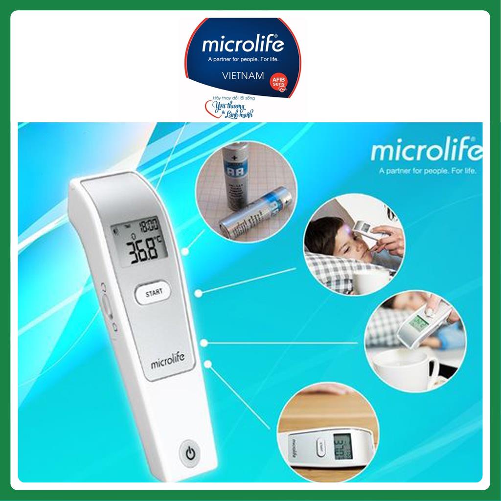 [Đo nhanh , Chính Xác Trong 1 Giây] Nhiệt kế hồng ngoại đo trán Microlife FR1MF1 - Thương Hiệu Thụy Sĩ - Bảo Hành 2 Năm