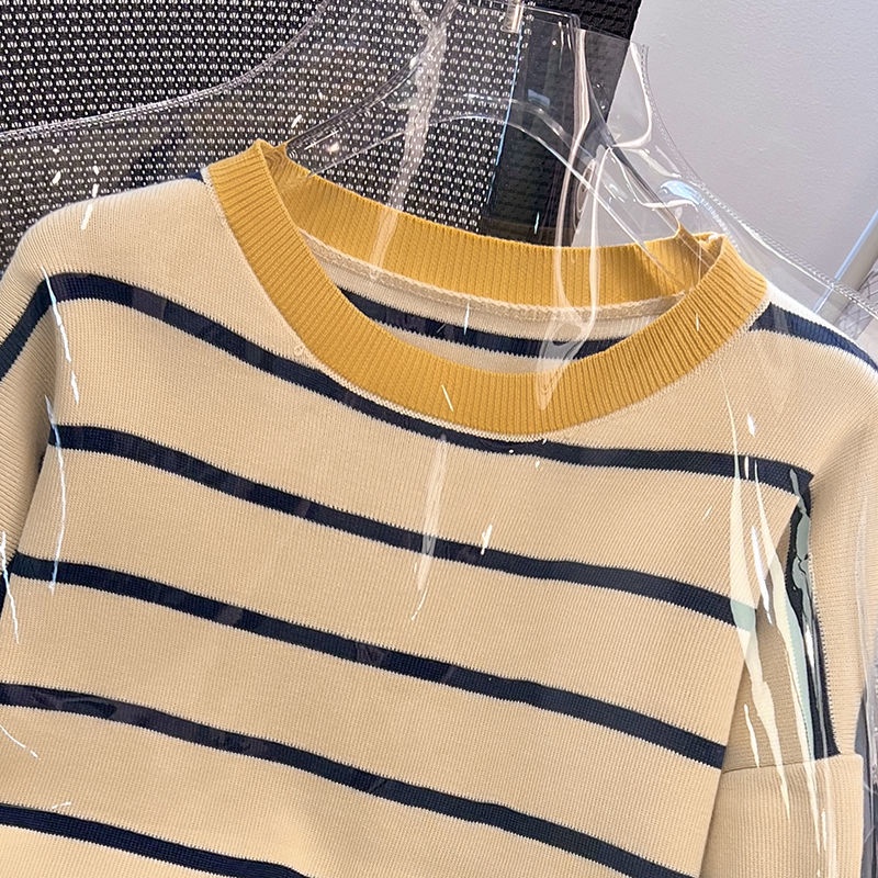 Áo Sweater Dệt Kim Dáng Rộng Thiết Kế Mới Thời Trang Mùa Thu Dành Cho Nữ