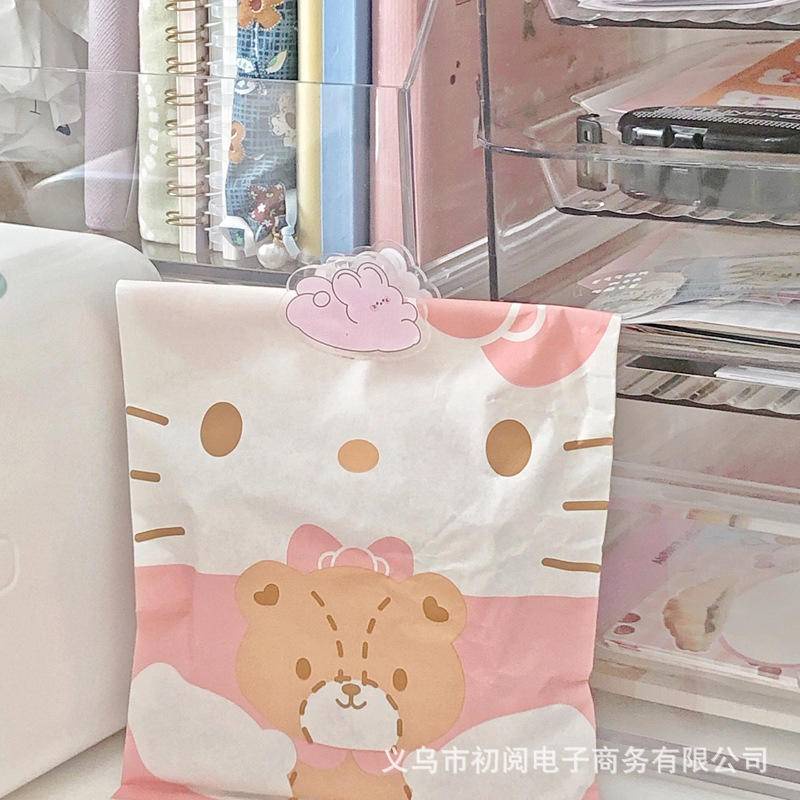 SANRIO Cuộn 5 / 500 Nhãn Dán Hình Cinnamoroll Dễ Thương Trang Trí Sổ Tay / Nhật Ký / Quà Sinh Nhật