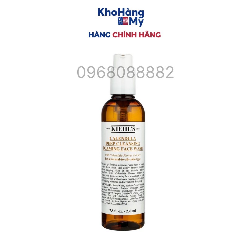 Sữa Rửa Mặt Hoa Cúc - Kiehl’s Calendula Deep Cleansing Foaming Face Wash 230ML