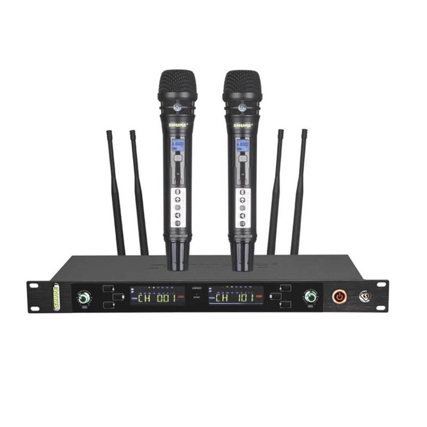 Micro Karaoke Không Dây SHURE UGX-23 Cao Cấp - Micro Shure UGX 23 Plus