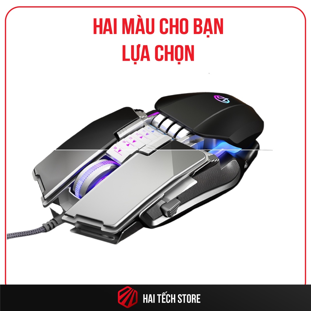 Chuột chơi game V710 8000 DPI chính hãng, độ chính xác cao, chuột gaming